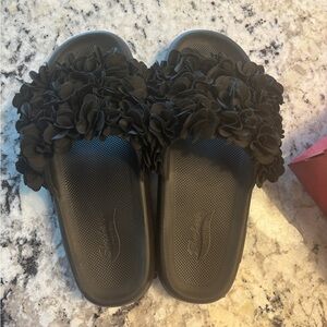Skechers foamies arch fit slides sandals black size 11